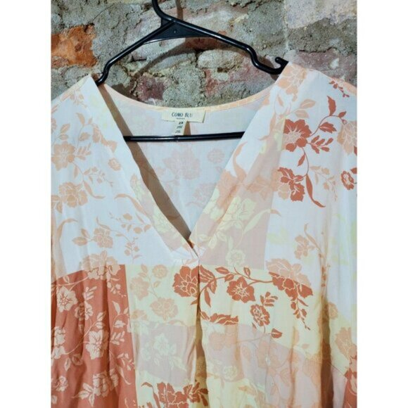 Como Blu Womens Plus Size 2x Top Shirt - Picture 2 of 4